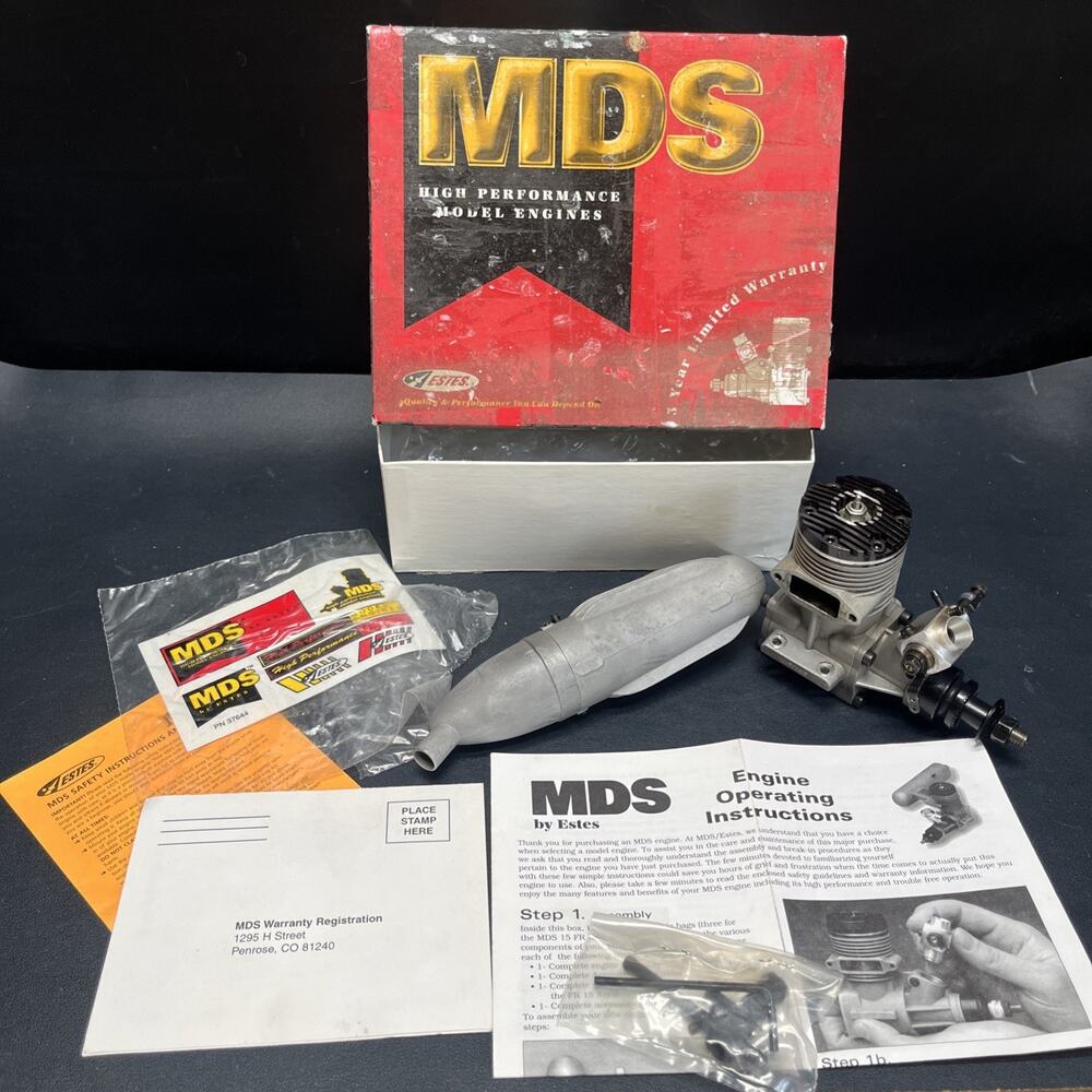 Vtg MDS 61, .61 FS Aero With Muffler “High Performance Model Engines” Russia